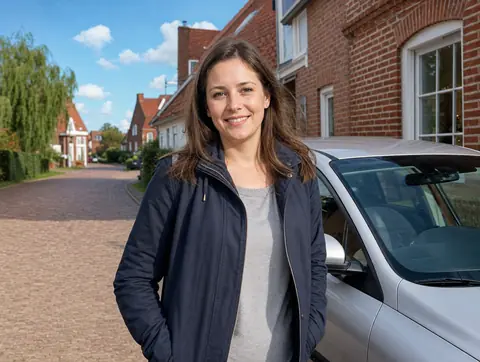 Verkäufer aus Ehrenfeld mit dem verkauften Fahrzeug